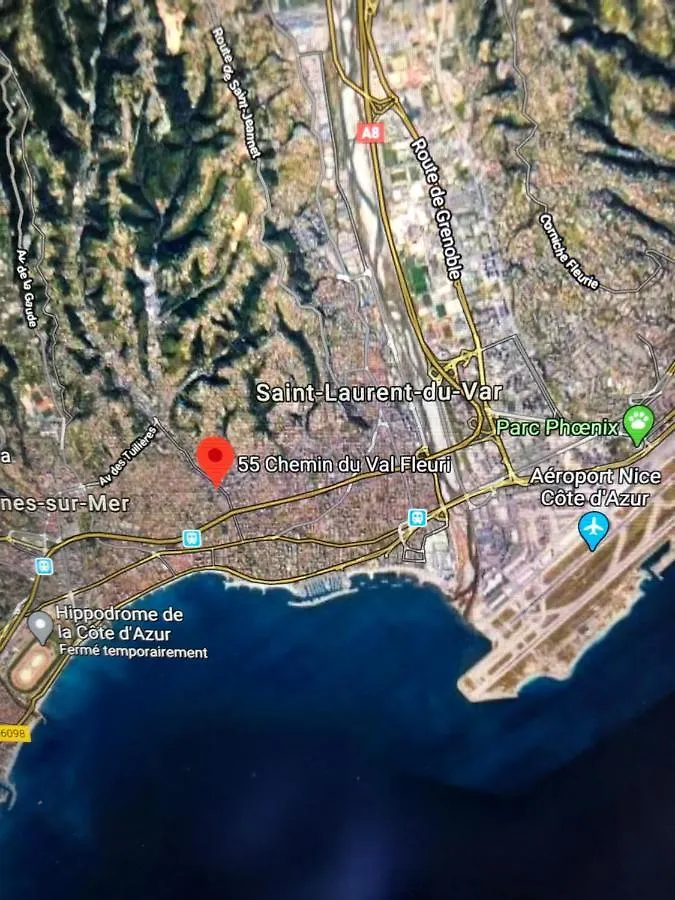 Bed & Breakfast Villa C3 Arthur Rimbaub Chambre D'Hote Piscine Proche Mer Plage 600M Cagnes-sur-Mer
